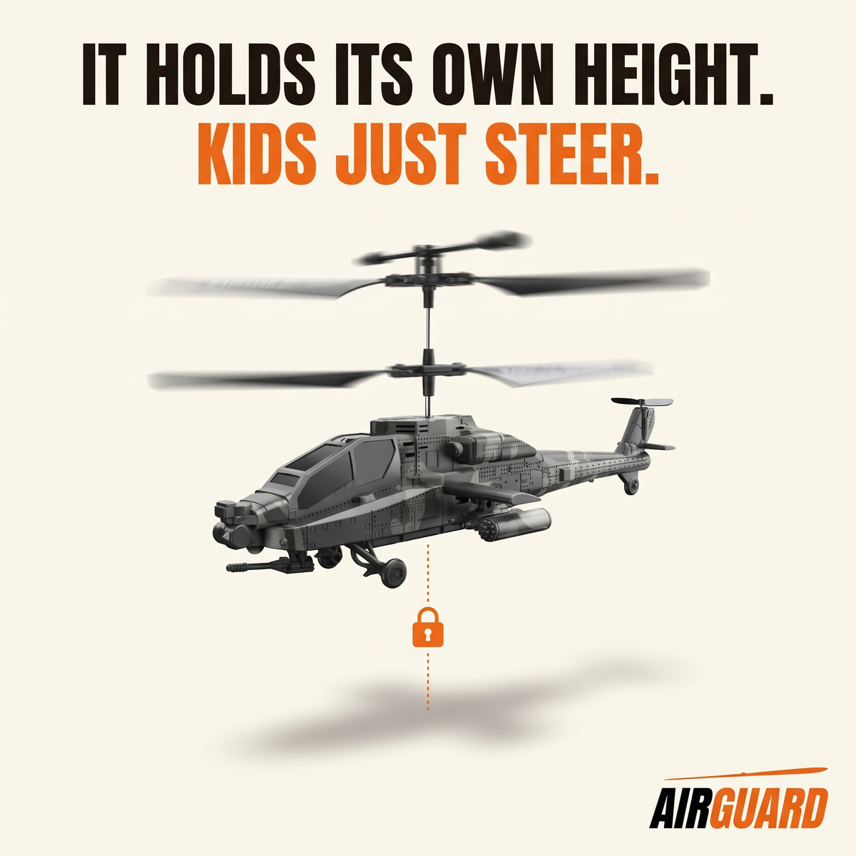 AirGuard™ Military Gunship RC Helicopter