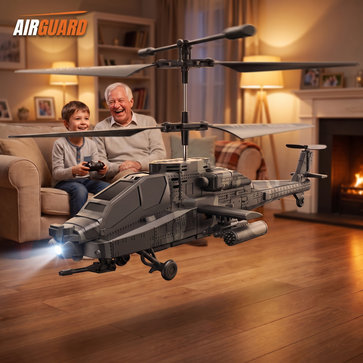AirGuard™ Military Gunship RC Helicopter